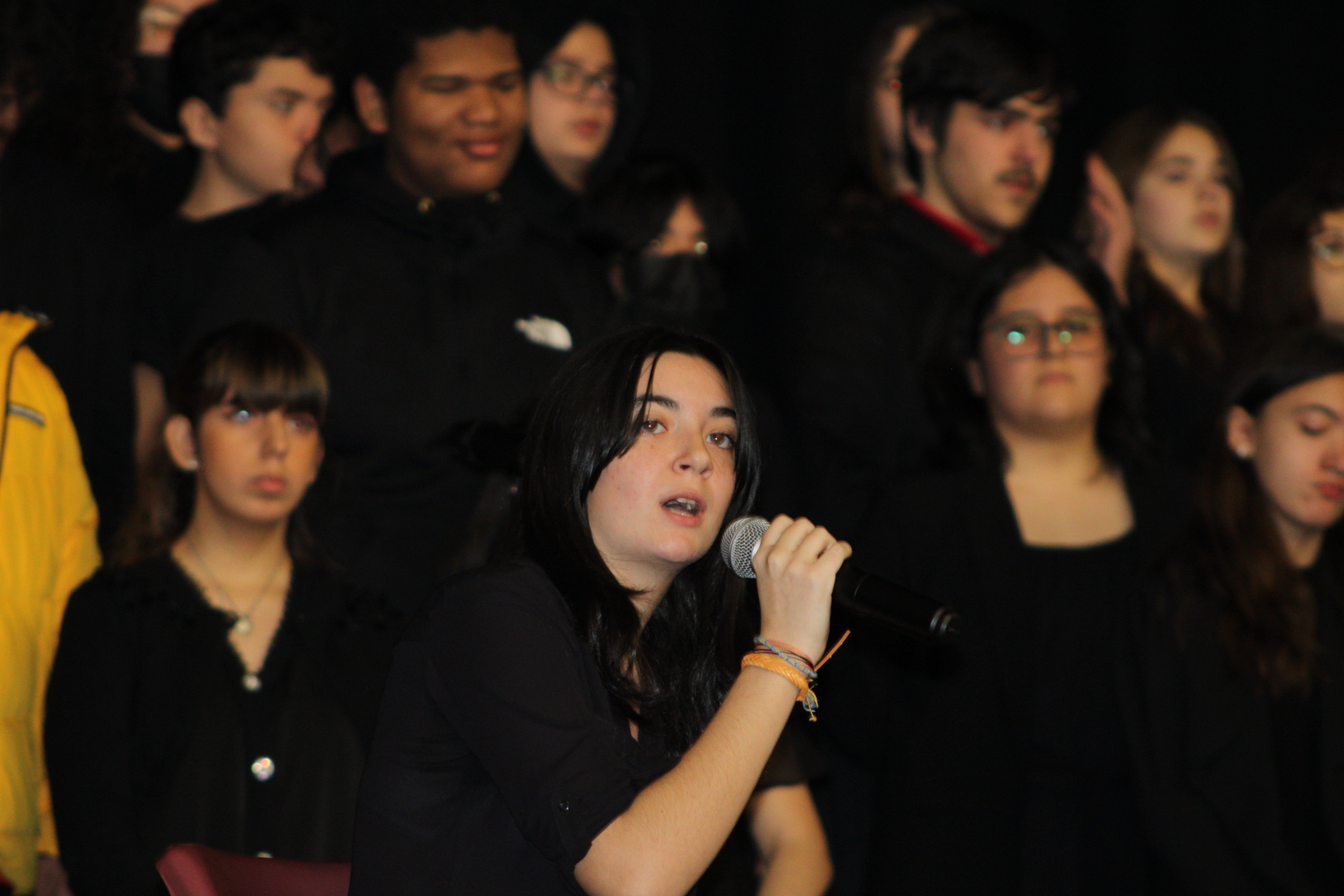 Winter concert singer