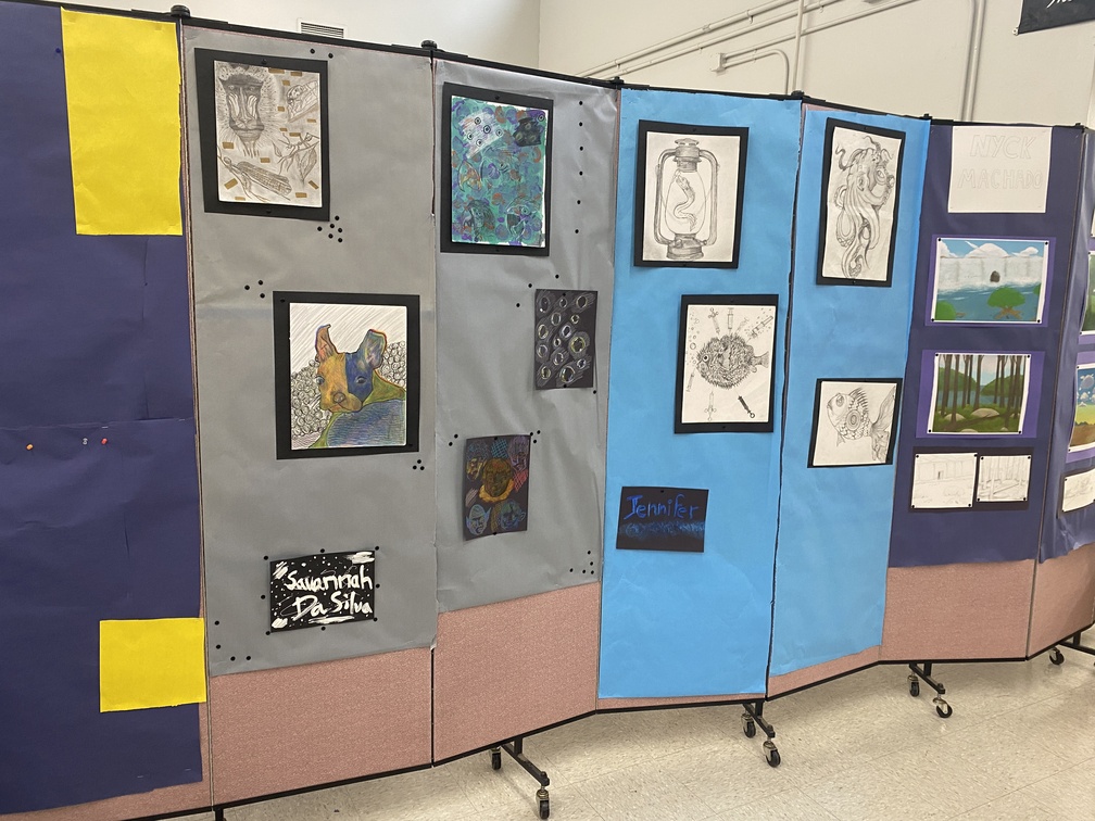 ESHS Artshow display