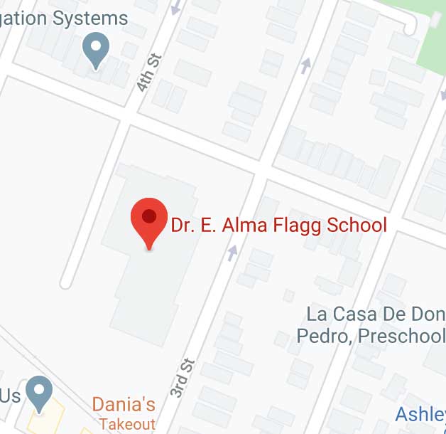 Google map to Dr. E. Alma Flagg School