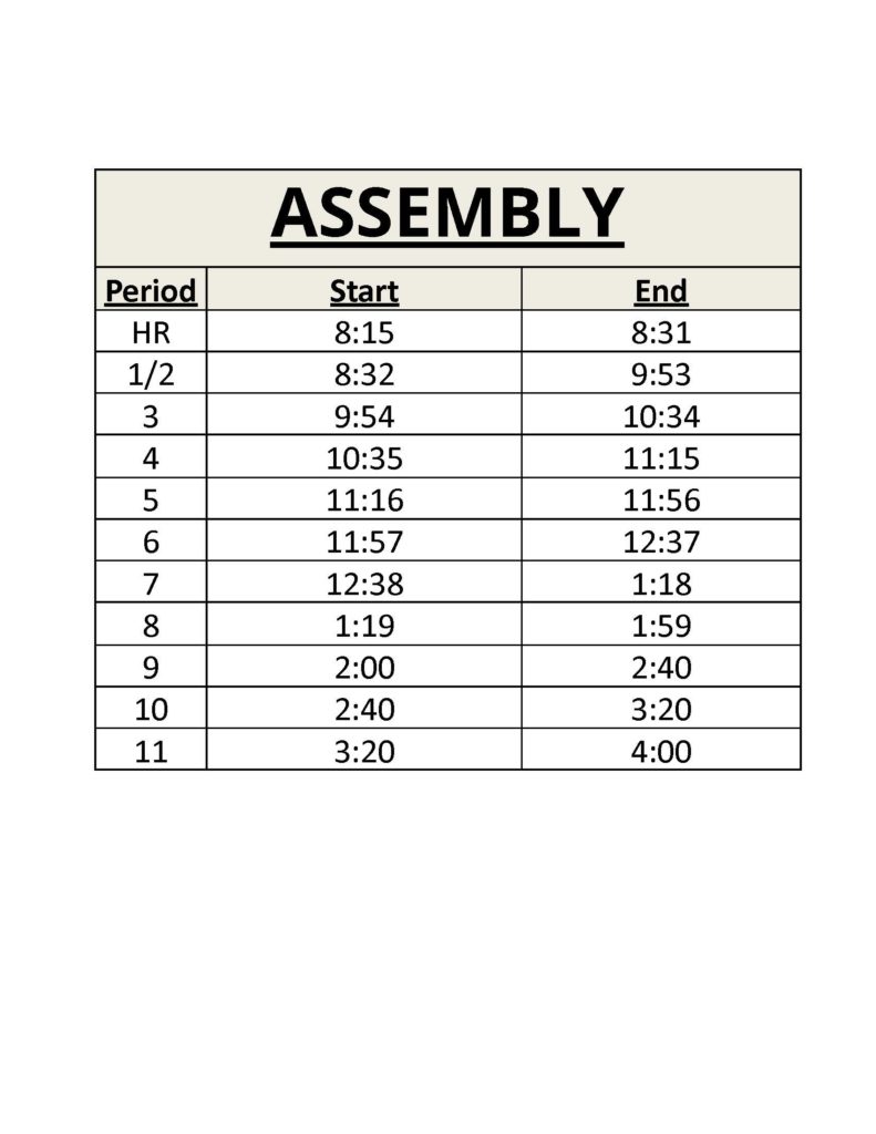 NSDSIT 2021 Bell Schedule 3