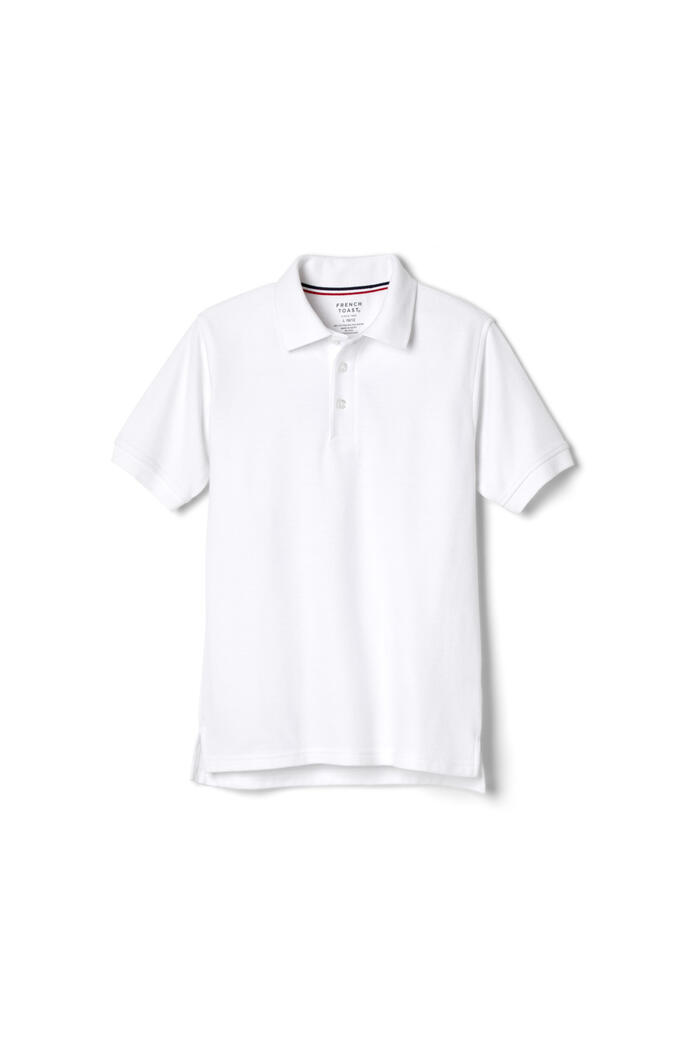 White Short Sleeve Polo