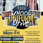 School Uniform Drive 2022 (English)