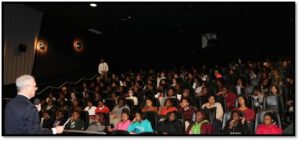 Superintendent Chris Cerf speaks with Newark’s high school-aged young women to encourage them to pursue a career in STEM.