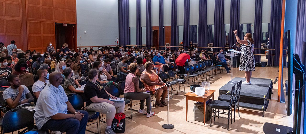 Arts educators  convene at NJPAC for the first professional development session of the year