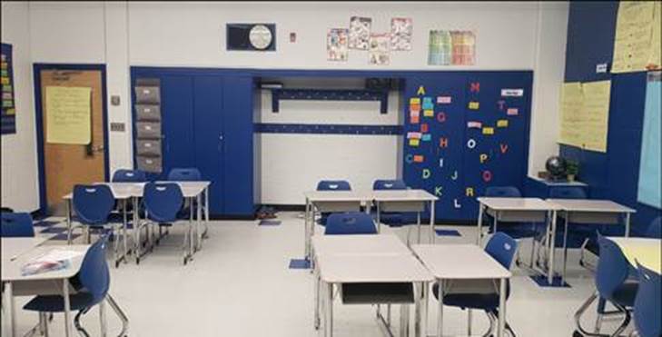 Renovated classroom at George Washington Carver