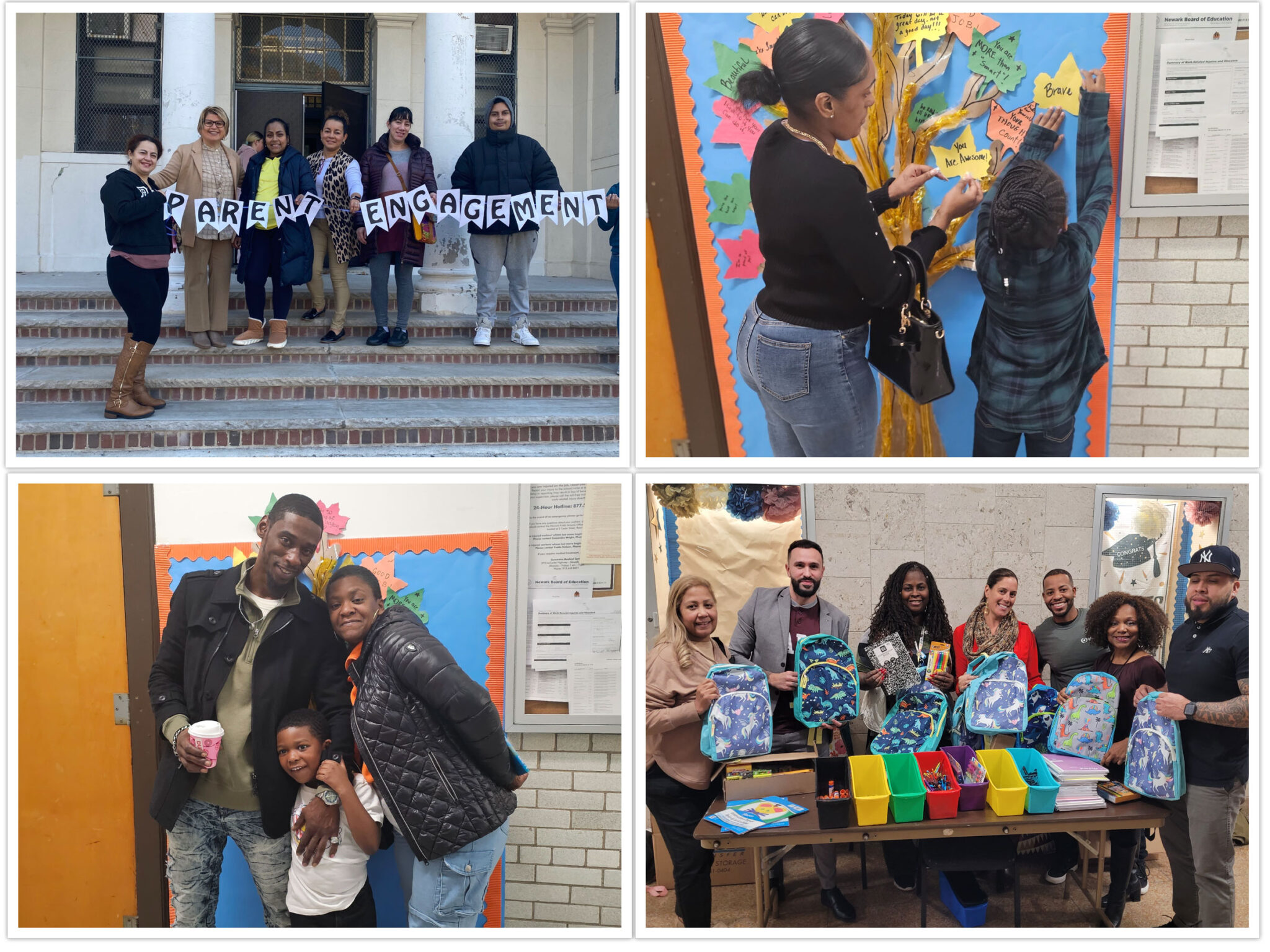 Parents engaged in school activities across the District