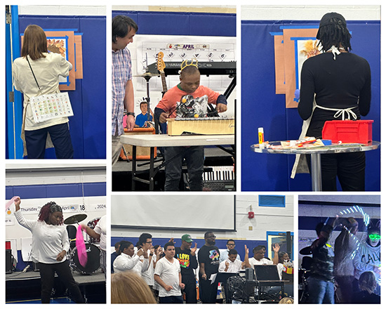 New Jersey Regional Day staff and students performing during the “Arts in Our School” program